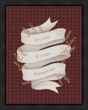 O Come Emmanuel Red Gallery Wrap