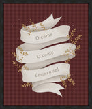 O Come Emmanuel Red Gallery Wrap