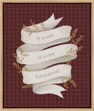 O Come Emmanuel Red Gallery Wrap