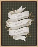 O Come Emmanuel Green Gallery Wrap