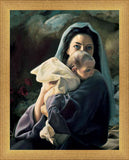 Be It Unto Me is a painting that depicts Mary holding the baby Jesus in her arms - Liz Lemon Swindle | Havenlight | latter-day saint artwork
