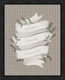 O Come Emmanuel Tan Gallery Wrap