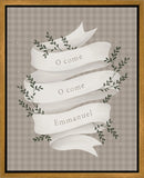 O Come Emmanuel Tan Gallery Wrap