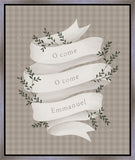 O Come Emmanuel Tan Gallery Wrap