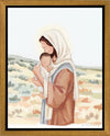 The Saviors Love - Black Hair Gallery Wrap