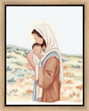 The Saviors Love - Black Hair Gallery Wrap