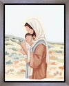 The Saviors Love - Black Hair Gallery Wrap
