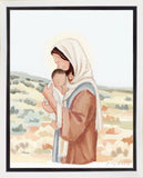 The Saviors Love - Black Hair Gallery Wrap