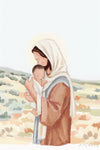 The Saviors Love - Black Hair Gallery Wrap