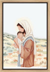 The Saviors Love - Black Hair Gallery Wrap