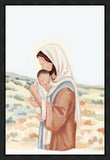 The Saviors Love - Black Hair Gallery Wrap