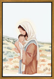 The Saviors Love - Black Hair Gallery Wrap