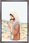 The Saviors Love - Black Hair Gallery Wrap