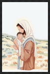 The Saviors Love - Black Hair Gallery Wrap