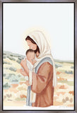 The Saviors Love - Black Hair Gallery Wrap