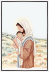 The Saviors Love - Black Hair Gallery Wrap