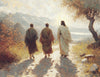 Jesus Went With Them Large Wall Art Gallery Wrap