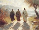 Jesus Went With Them Large Wall Art Gallery Wrap
