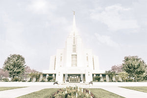 Sweet is The Work Rexburg Idaho Temple Large Wall Art Gallery Wrap