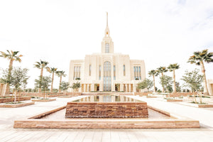 Sweet is The Work Red Cliffs Utah Temple Large Wall Art Gallery Wrap
