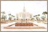 Sweet is The Work Red Cliffs Utah Temple Large Wall Art Gallery Wrap