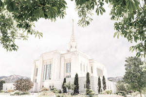 Sweet is The Work Ogden Utah Temple Large Wall Art Gallery Wrap