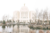 Sweet is The Work Meridian Idaho Temple Large Wall Art Gallery Wrap