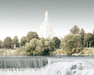 Sweet is The Work Idaho Falls Idaho Temple Gallery Wrap