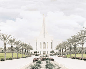 Sweet is The Work Gilbert Arizona Temple Gallery Wrap