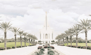 Sweet is The Work Gilbert Arizona Temple Large Wall Art Gallery Wrap