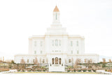 Sweet is The Work Deseret Peak Utah Temple Gallery Wrap