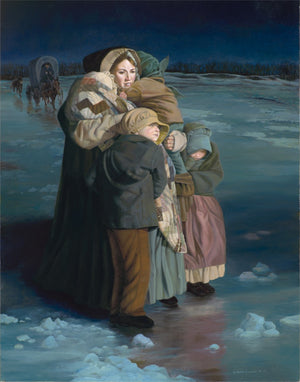 Of One Heart, Emma On The Ice Gallery Wrap