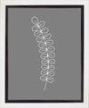 Minimalist Stem Gray Gallery Wrap