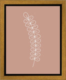Minimalist Stem Pink Gallery Wrap