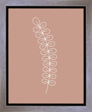 Minimalist Stem Pink Gallery Wrap