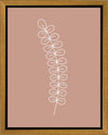 Minimalist Stem Pink Gallery Wrap