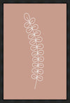 Minimalist Stem Pink Gallery Wrap