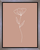 Minimalist Flower Pink Gallery Wrap