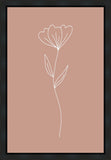 Minimalist Flower Pink Gallery Wrap