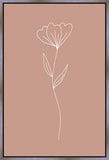 Minimalist Flower Pink Gallery Wrap