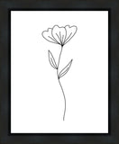 Minimalist Flower White Gallery Wrap