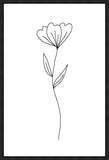 Minimalist Flower White Gallery Wrap