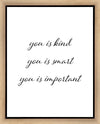 You is Kind Gallery Wrap