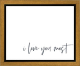 I Love You Most Gallery Wrap