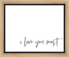 I Love You Most Gallery Wrap