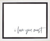 I Love You Most Gallery Wrap