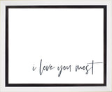 I Love You Most Gallery Wrap