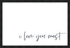 I Love You Most Gallery Wrap