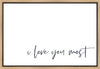 I Love You Most Gallery Wrap
