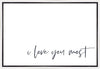 I Love You Most Gallery Wrap